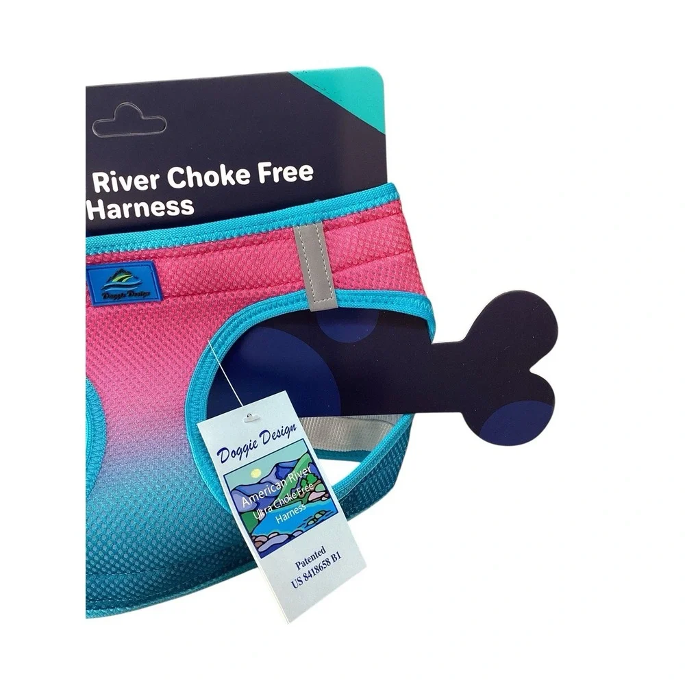 Doggie Design|American River Choke‎ Free Dog Harness|Ombre - Sugar Plum| XXL |